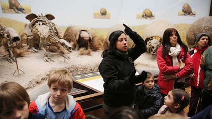 Visita guiada sobre la era del hielo por las vacaciones de invierno en el Museo de Ciencias Naturales de la ciudad de La Plata