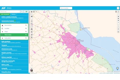 Visor de mapas del IGN