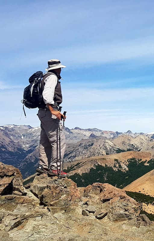 Vista abierta de Bariloche desde el cerro Bellavista