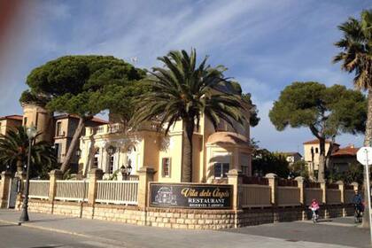 Vista actual del palacete Villa Buenaventura, propiedad de Andreu Trillas