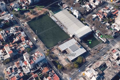 Vista aérea actual del predio ubicado en Manuela Pedraza y Crámer