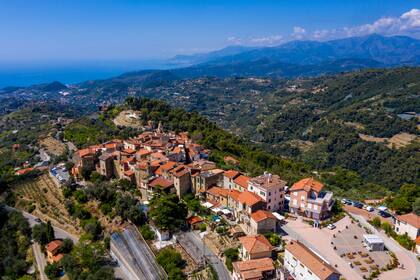 Vista aérea de Seborga.