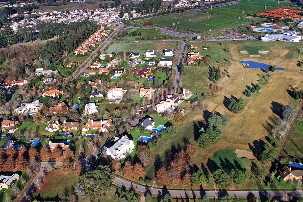 Vista aerea de country