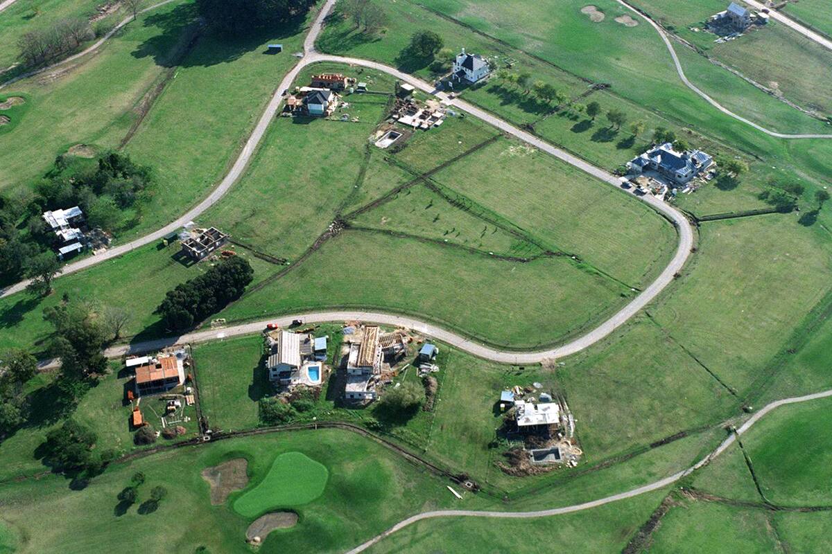 Vista aerea de country