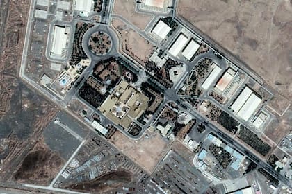 Vista aérea de la central nuclear Natanz en Irán