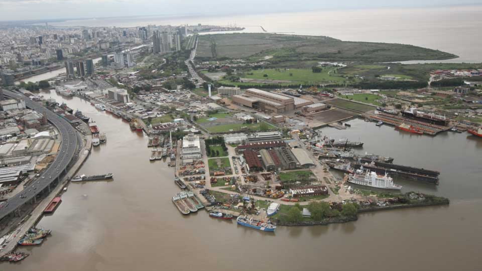 Vista aérea de la Isla Demarchi