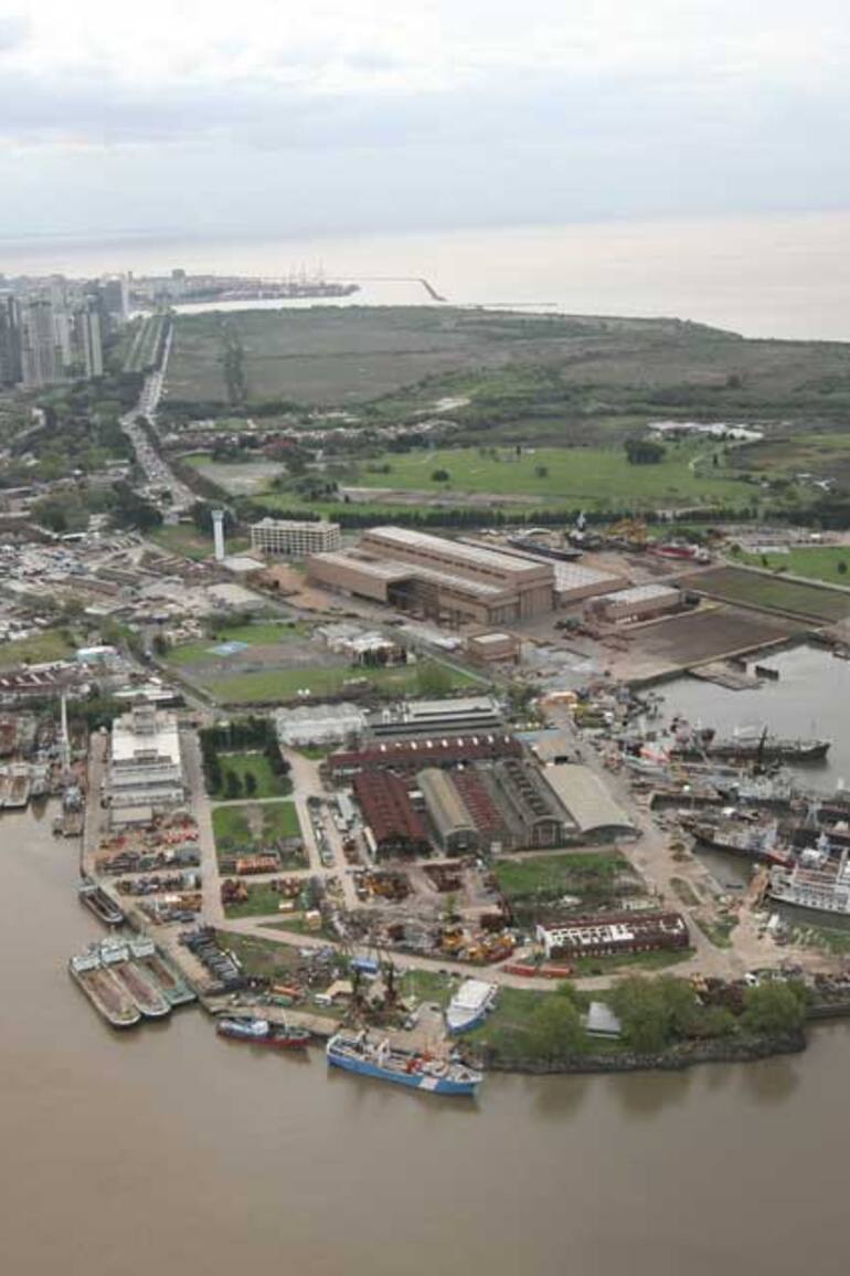 Vista aérea de la Isla Demarchi
