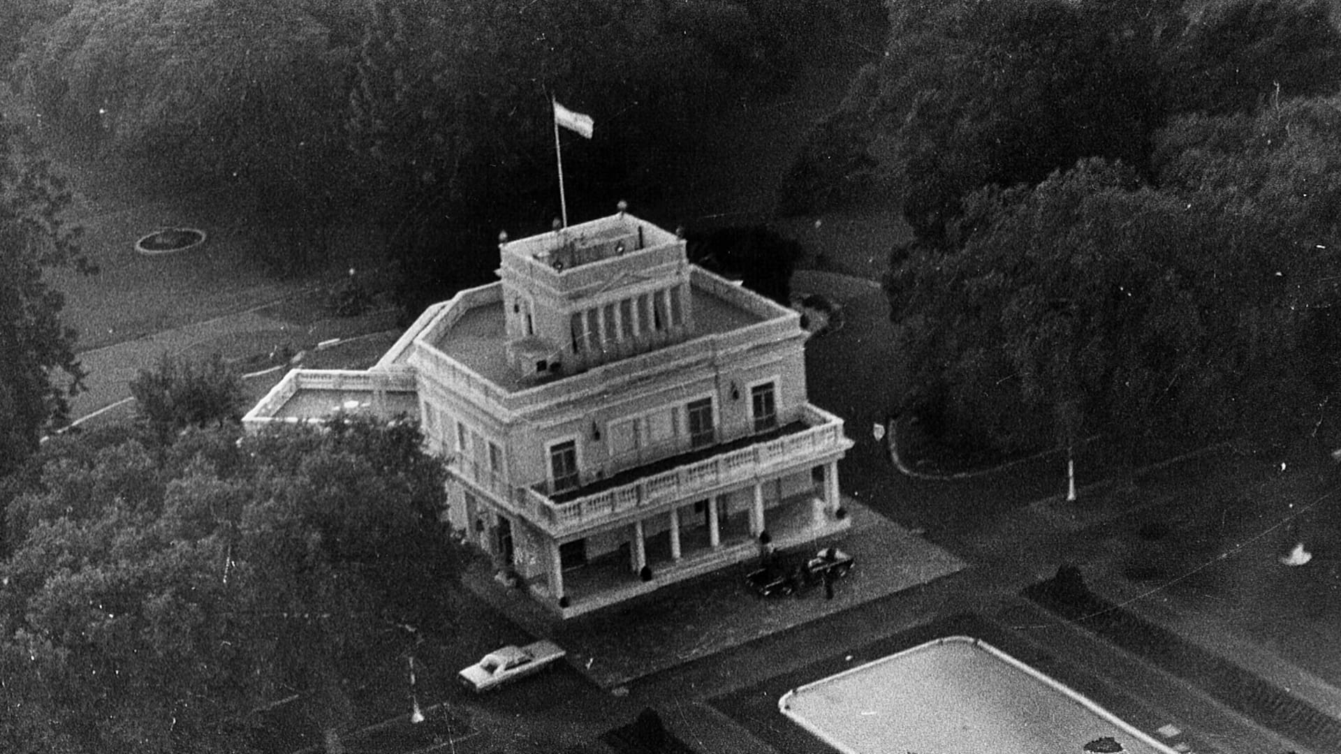 Vista aérea de la Quinta Presidencial de Olivos.
