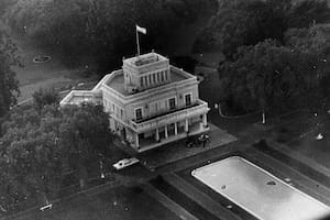 Vista aérea de la Quinta Presidencial de Olivos.