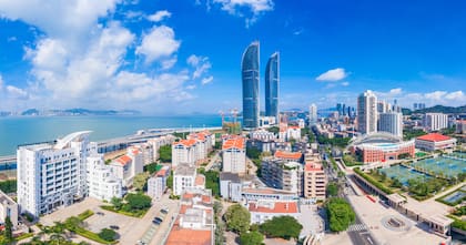 Vista aérea de la Universidad de Xiamen; Fujian se ha desarrollado económicamente en los últimos años, dejando de ser la provincia históricamente pobre que fue hasta hace pocas décadas.
