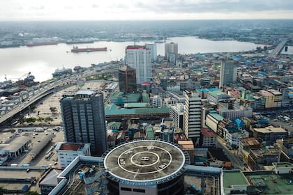 Vista aérea de Lagos, la ciudad más grande de Nigeria.