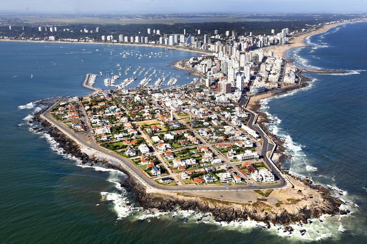 Vista aérea de Punta del Este
