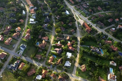 Vista aérea de un barrio cerrado en la provincia de Buenos Aires, Foto: archivo