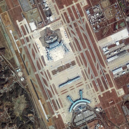 Vista aérea del aeropuerto de Incheon