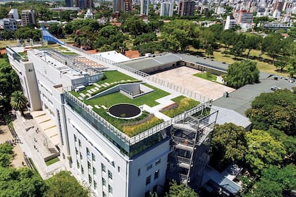 Vista aérea del impresionante techo verde