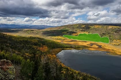 Vista aérea del lugar donde se ubica el ecosistema