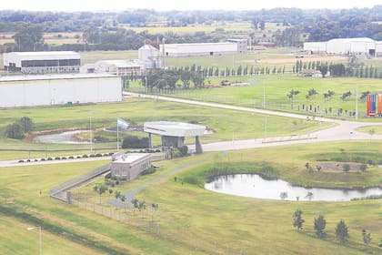 Vista aérea del Parque Industrial Cañuelas