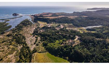 Vista aérea del Parque Museo Pedro del Río Zañartu, reserva natural de la región del BioBío