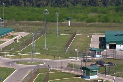 Vista aérea del penal de Marcos Paz