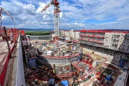 Vista aérea del sitio de construcción de ITER, en sur de Francia Crédito: Gentileza ITER
