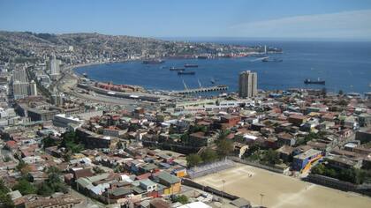 Vista aérea Valparaíso. Foto: Wikipedia