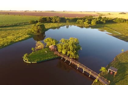 Vista de Cabaña La Aguada en San Antonio de Areco