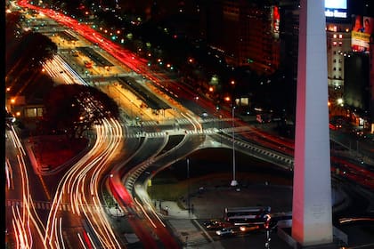 Vista de la avenida 9 de Julio