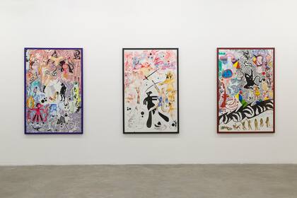 Vista de la muestra de Mauricio Poblete en la galería Pasto