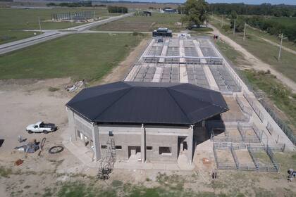 Vista de la obra del Centro de Remates y Exposiciones Angus