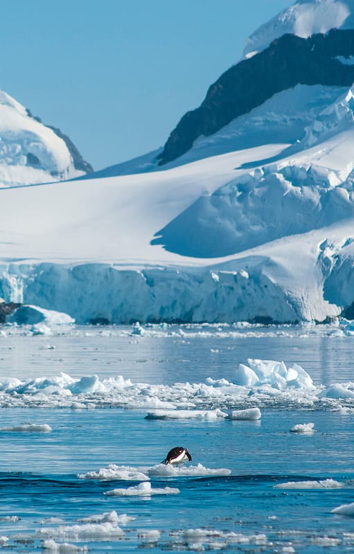 Vista de la Península Antártica