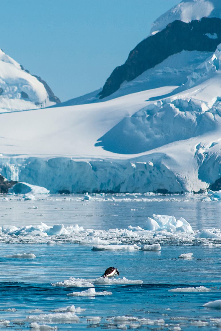 Vista de la Península Antártica