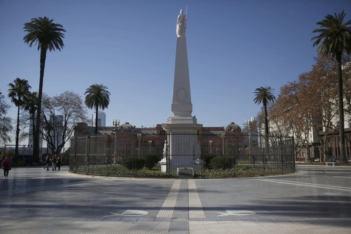 Vista de la Plaza de Mayo