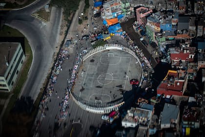 En este barrio se realizaron testeos casa por casa