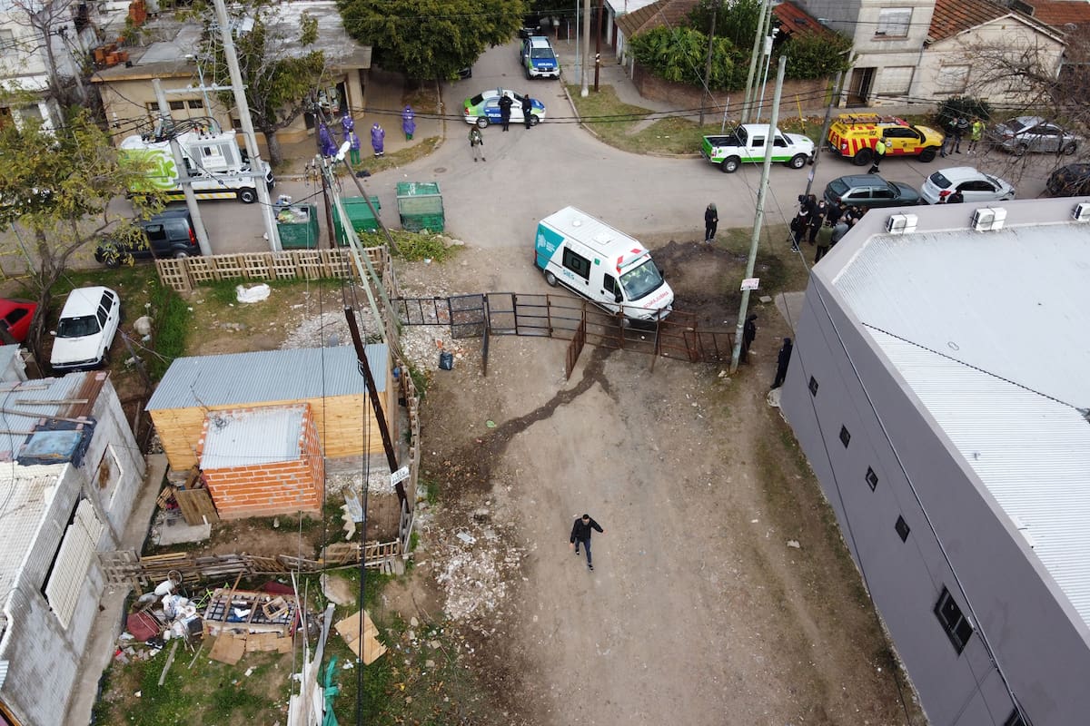 Vista de la Villa Azul con el dron de LA NACION