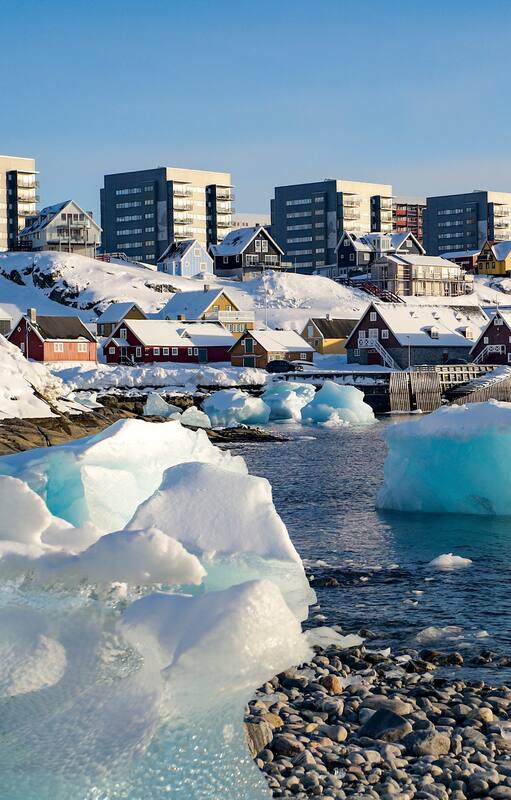 Vista de Nuuk, la capital de Groenlandia