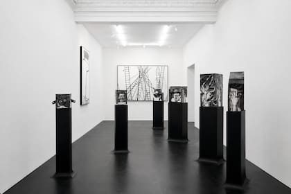 Vista de sala de la muestra de Nicolás Said en la galería Constitución