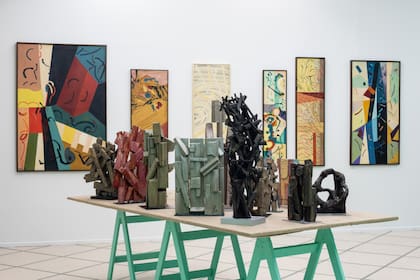 Vista de sala de la muestra en Roldán Moderno