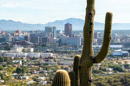 Vista de una ciudad en Arizona