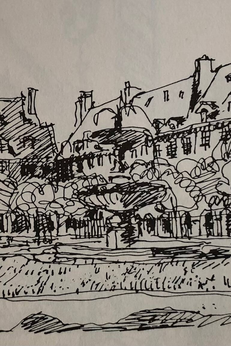 Vista de una plaza de París