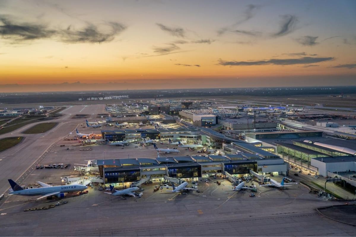 Vista del aeropuerto de Houston (Archivo)