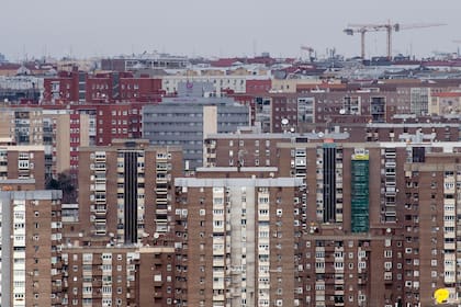Vista del área residencial en Madrid