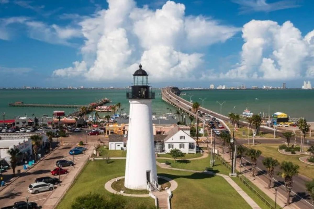 Vista del Faro de Port Isabel, Texas