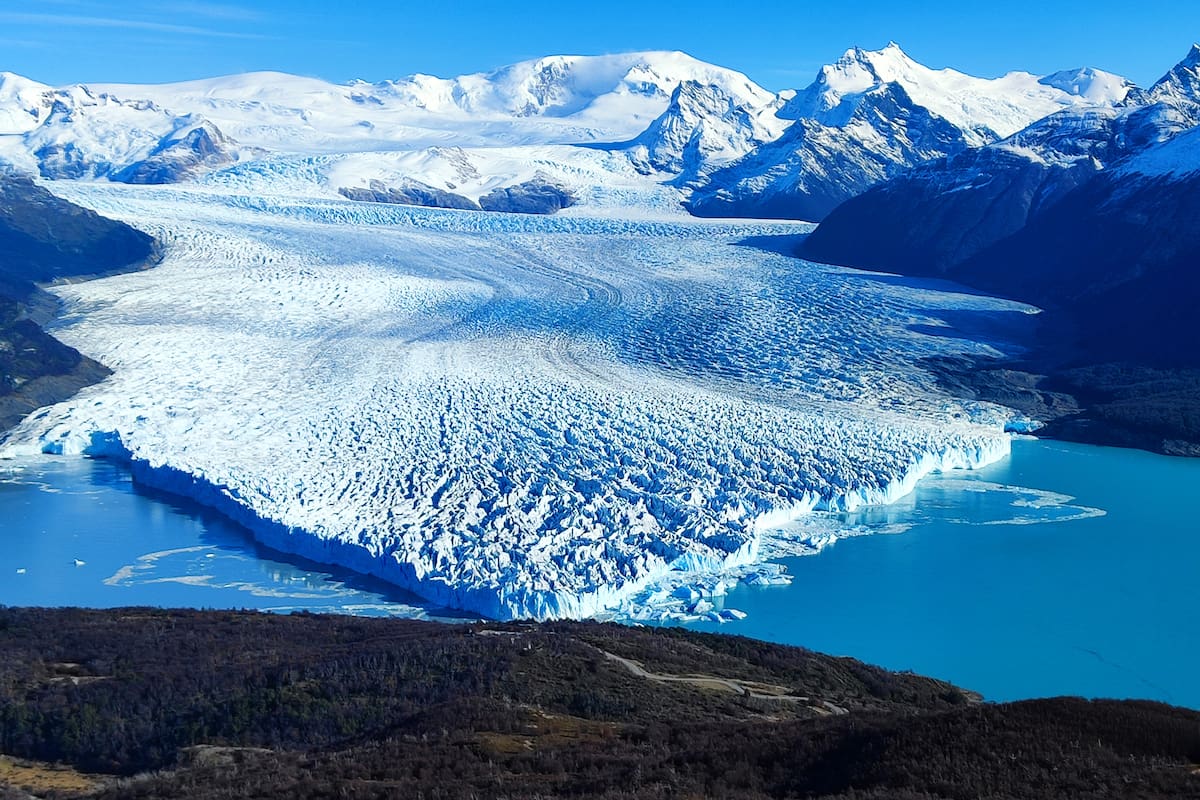 Vista del glaciar Perito Moreno desde el cerro Buenos Aires, Parque Nacional Los Glaciares