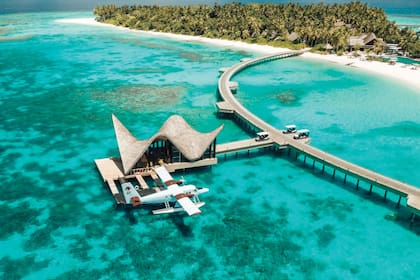 Vista del Jolie Luxury Maldives Resort, el complejo de lujo ubicado en la isla Muravandhoo, en el norte de Maldivas donde se alojaron Cholo y su familia.