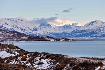 Vista del lote que sale a la venta en El Calafate donde Báez es socio de la familia Kirchner
