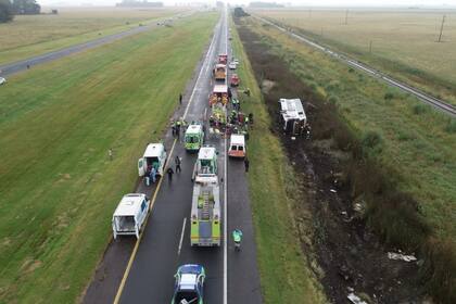 Vista del lugar del accidente