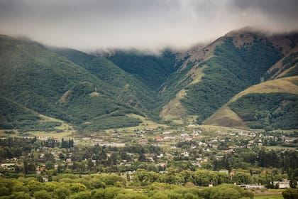 Vista del poblado de Tafí del Valle