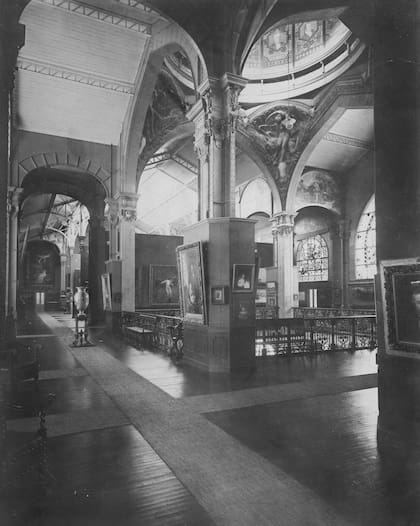 Vista del primer piso del Museo de Bellas Artes. 1911