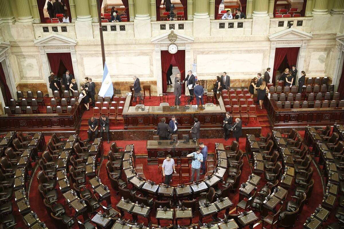 Vista del recinto antes de la apertura de la Asamblea Legislativa