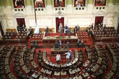 Vista del recinto antes de la apertura de la Asamblea Legislativa